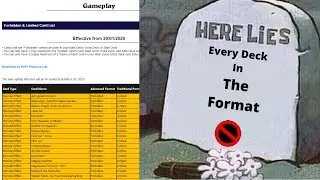 Lets Ban Everything? - March 2021 Banlist Prediction