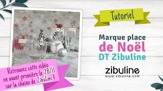 Tutoriel marque place pour vos tables de fêtes #scrapbooking @marquezibuline