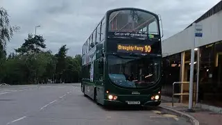 Explore Dundee 2843 Volvo B7TL Wright Eclipse Gemini BU06 CXM on service 10 to Broughty Ferry