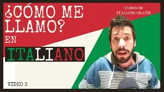 CURSO DE ITALIANO BÁSICO PARA PRINCIPIANTES ✅ - COMO PRESENTARSE EN ITALIANO -  Video 3