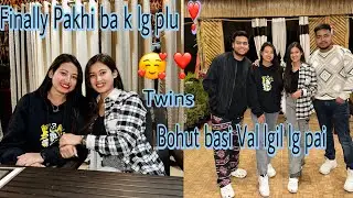 FINALLY PAKHI BA K LG PLU ❣️TWINS 👩🏻&zwj;❤️&zwj;👩🏻BOHUT BASI VAL LGILA LG PAI🤗🥰