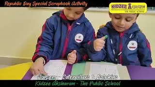 Republic Day Special | Nursery Scrapbook Activity | Caterpillars & Dolphins | Tiranga Thumb Printing