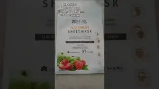 Dr.Rashel Mix Fruit Sheet Mask || how to use sheet mask #shorts