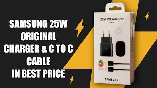 Samsung 25W Super Fast Charging USB-C to C Adapter & Cable | Original Mobile Charger in Bangladesh