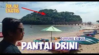 Pantai Drini Gunung Kidul Yogyakarta. Pesona luar biasa dari atas Pulau.