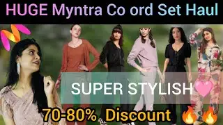 SUPER Amazing Myntra Co-ord Set HAUL😱😱 | Wedding Guest & Affordable Wear| Winter Wear