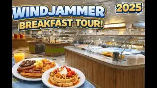 Full Breakfast Walkthrough: Windjammer Buffet | Royal Caribbean 2025