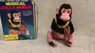 Musical Jolly Chimp CK Daishin Cymbal Clapping Screeching Monkey Vintage Japan