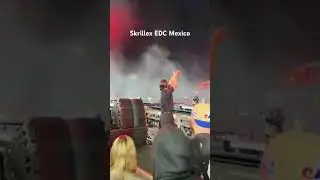 Skrillex surprise drop at EDC 🇲🇽 #skrillex #edc #edm