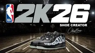 NBA 2K26 Shoe Creator - How to make Nike Air Force 1 Low 'Black Skeleton'