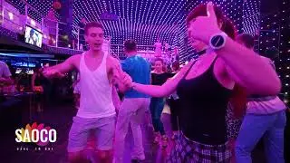 Sergey Bobkov and Inna Kolpakova Salsa Dancing in Ludovic at Boogaloo Party, Sunday 15.07.2018