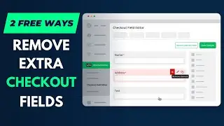 How to remove checkout fields in woocommerce | Free ways of remove extra checkout form fields