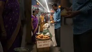 Puppy selling the samosa #puppylife #pets #puppies #cute #puppy #puppyvideos #funny #usa #uk