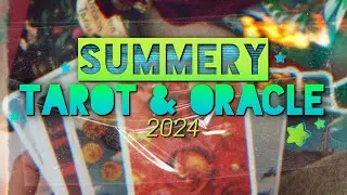 Neon pops and summer nights 😎 Tarot and oracle decks for summer!