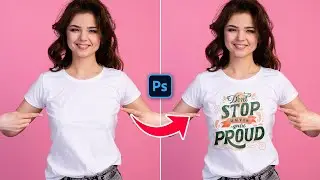 Step by Step Place Design on Subject in Photoshop | Photoshop Tutorial 2025