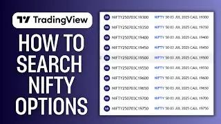 How To Search Nifty Options In Tradingview (2025) QUICK GUIDE
