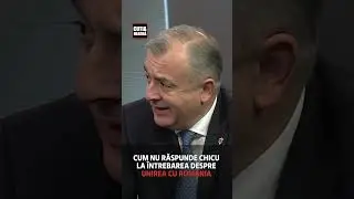 Cum NU răspunde Chicu la întrebarea despre unirea cu România