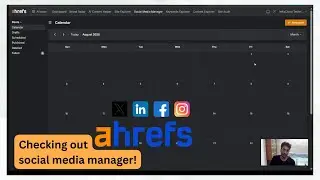 Let's checkout Ahrefs social media management tool