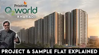 Pristine O2 World | KHARADI | REVIEW | 3BHK SAMPLE FLAT | 2,3,4 BHK | Costsheet & Brochure Below