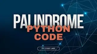 Python program to check #palindromenumber