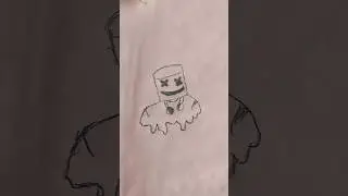 Marshmallow drawing | Aryn sketch draw | #art #drawing #sketch #viral #trend