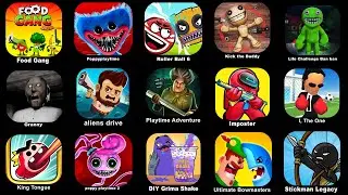 Food Gang,Poppy Playtime Chapter 1,King Tongue,Wild Runners: Multiplayer Race