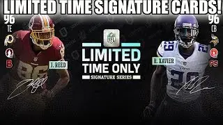 NEW LTD SIGNATURE SERIES CARDS! 96 JORDAN REED AND XAVIER RHODES! | MADDEN 18 ULTIMATE TEAM