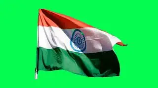 Indian Flag Green Screen