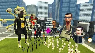 NEW MICROPHONE WOMAN MECHA BOSS VS ALL SKIBIDI TOILET BOSSES VS ALL MECHA BOSSES In Garry's Mod