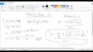 Control System Design-I: Stability in State Space (Part 1)