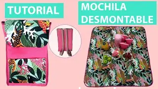 DIY - Mochila desmontable FÁCIL Y RÁPIDA / Cómo hacer una mochila matera