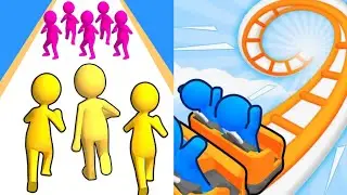 Join Clash 3D VS Runner Coaster Max All Levels Gameplay Android,iOS NEW UPDATE