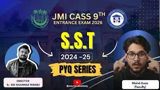 JMI Class 9 SST PYQ Series | 2024-25 Paper Questions | Crack JMI 2026