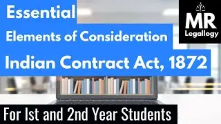 Essentials elements of consideration | valid legal rules | #mrlegallogy