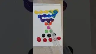 Waterdrop🎀#art #satisfying #colormixing #colorfulart #shorts  #colourdrop​ #colordrop​