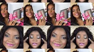GlitzGlamBox #tutorial October 2019 | Iconic Beauty LA, PinkyRose, Glamlite, Cil lashes!