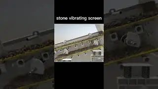 vibrating screen animated show， how to separate different size stone or aggregate