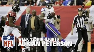 Adrian Peterson Highlights (Week 12) | Vikings vs. Falcons | NFL