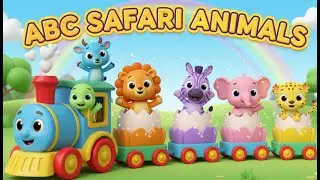 ABC Colorful Safari Animals Song | Learn Alphabet and Colors Song | Nursery Rhymes for toddlers