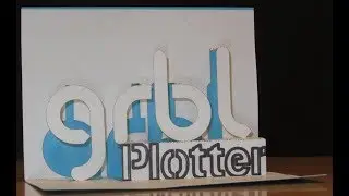 GRBL-Plotter making a pop-up card using a laser and a pen