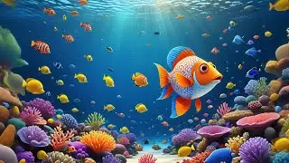 Six Colorful Fish Wiggle By | Ocean Song for Kids | Nursery Rhymes and Baby Songs