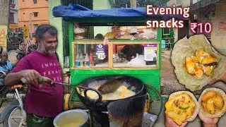 Highest Selling Evening Snacks Only Rs.10/-| Hardworking Father & Son | Baripada Street Food