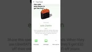 HOW TO GET FREE FOOD ON UBER EATS *NO CLICKBAIT* (LINK IN BIO)🤑