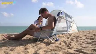 #WEJOY adjustable 4-position Folding Beach Chair WF1905