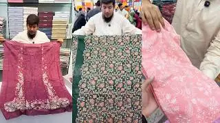 Chikankari Best lawn Suits design | Chikankari Wholesale Pakistan In Dawood Designer