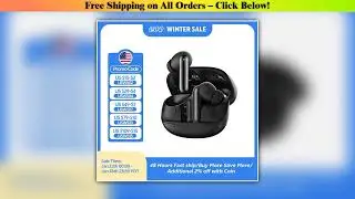 QCY Melobuds N50 ANC Bluetooth 5.4 Wireless Earphones Active Noise Cancellation 6 Mics Clear Call