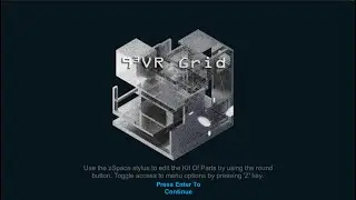 9-Cube VR Grid - 1 to 1 scale Experience