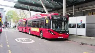 Electric Buses On London Route 153.