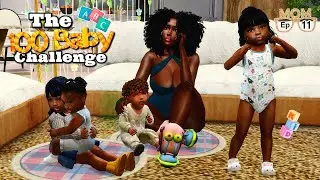She Is Struggling With 4 Kids + Pregnancy😱 || The sims 4 100 Baby Challenge Ep 11