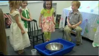 Grace Place's Pre-K Learns About Foot Washing & The Last Supper
